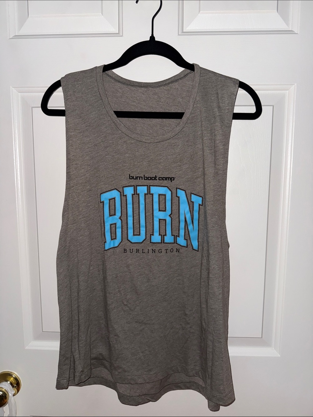Burn Boot Camp Gray Muscle Tank